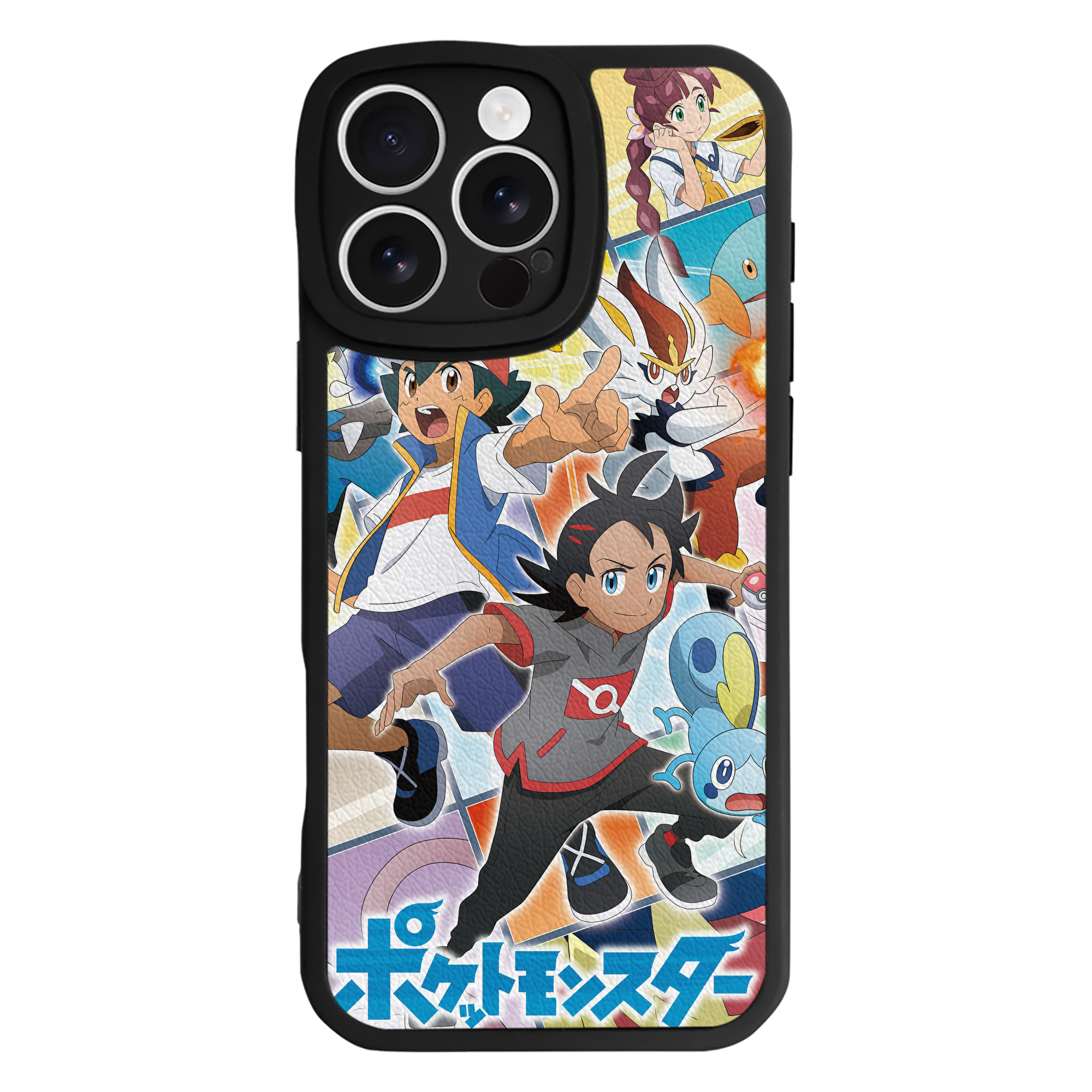 （画像用） ポケットモンスター Pokémon 【iPhone 16シリーズ対応】シリコンスマホケース（レザー調） 材質：シリコン